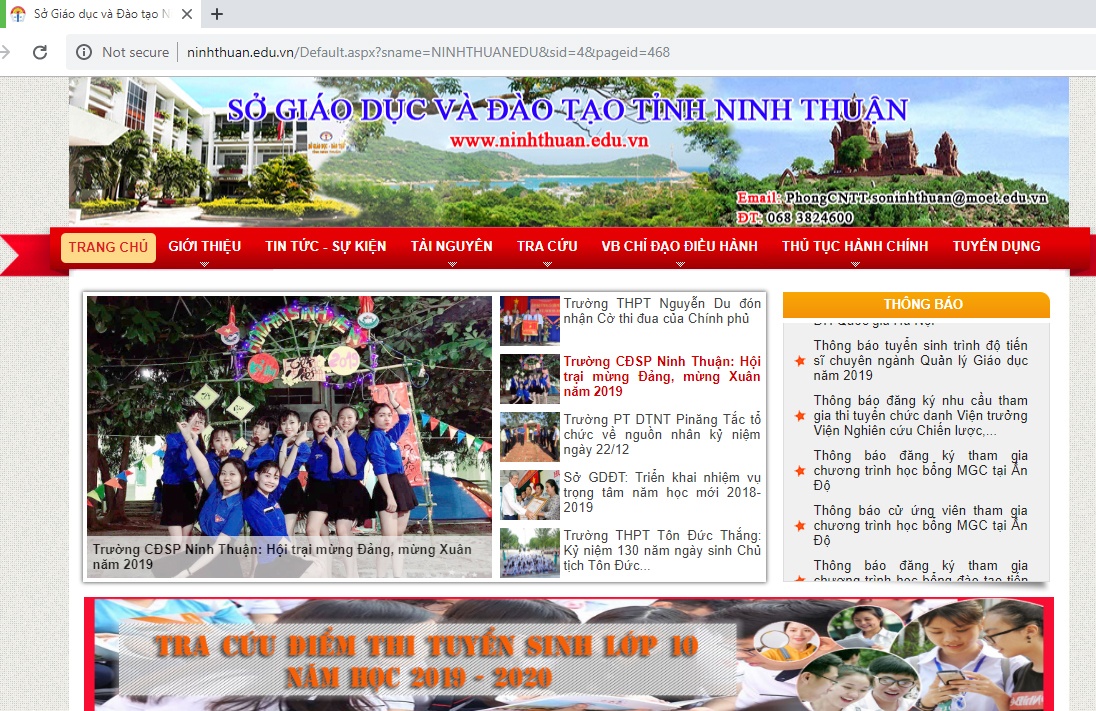 Tra cứu điểm thi THPT quốc gia 2019 ở Ninh Thuận tra cuu diem thi thpt quoc gia 2019 o ninh thuan