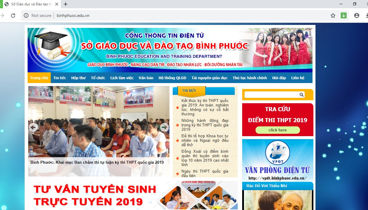 tra cuu diem thi thpt quoc gia 2019 tinh binh phuoc
