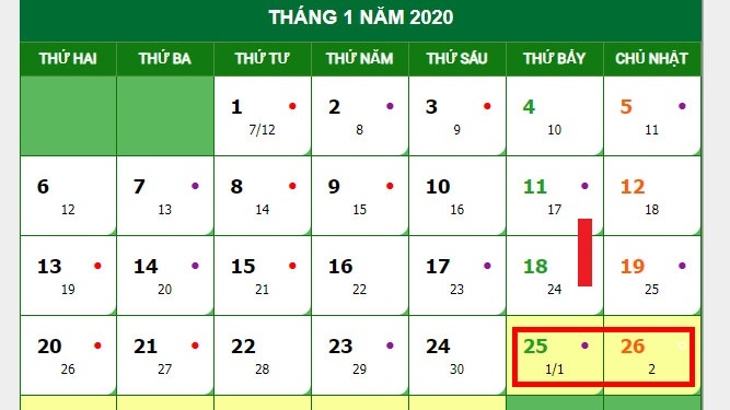 Lịch nghỉ Tết Canh Tý (2020): Có thể không áp dụng ngày nghỉ hoán đổi