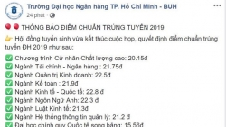 diem chuan nam 2019 truong dai hoc cong nghe tp hcm