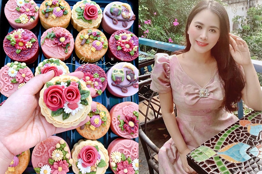Trung thu đến sớm với mẻ bánh hoa nổi từ food blogger Tô Hưng Giang trung thu den som voi me banh hoa noi tu food blogger to hung giang