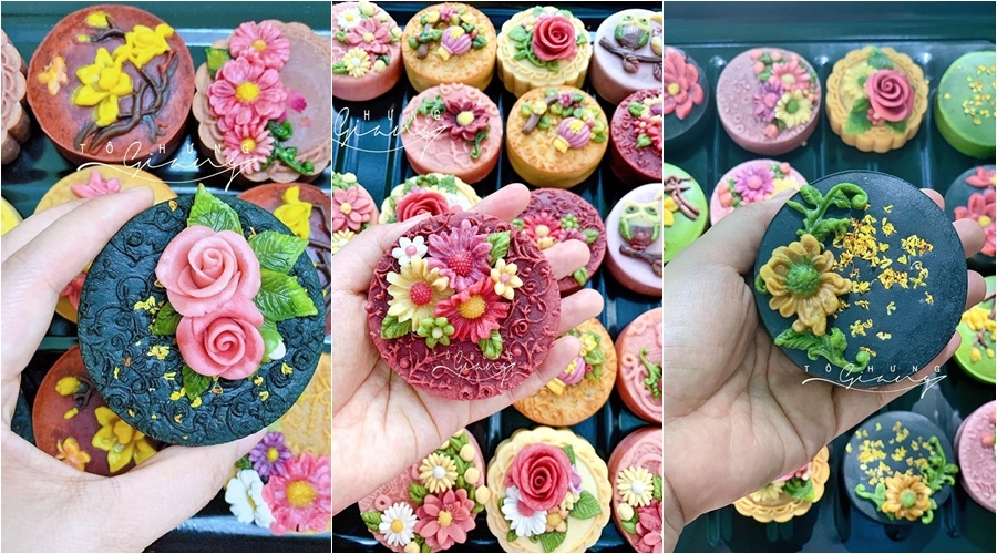 Trung thu đến sớm với mẻ bánh hoa nổi từ food blogger Tô Hưng Giang trung thu den som voi me banh hoa noi tu food blogger to hung giang