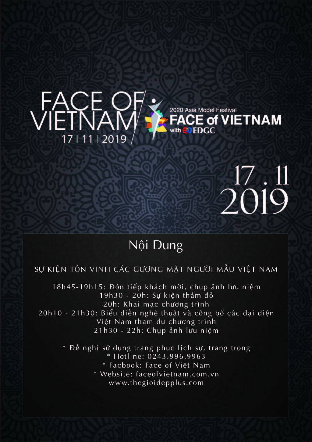 Face of VietNam tìm kiếm người mẫu đại diện tham dự ASIA Model Festival 2020 khoi dong face of vietnam