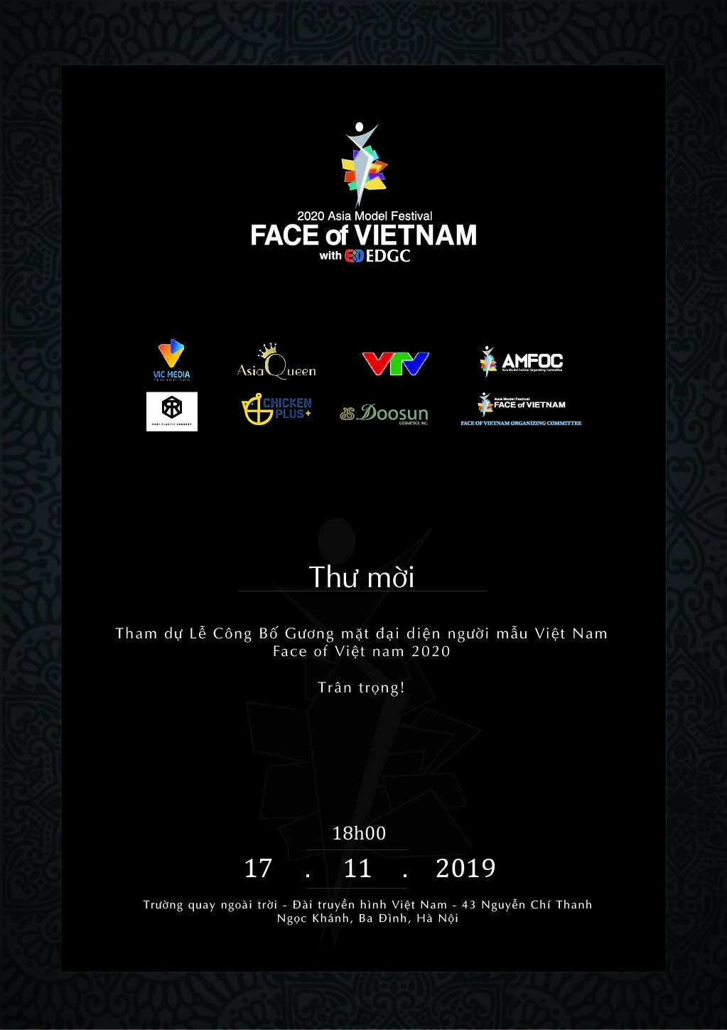 Face of VietNam tìm kiếm người mẫu đại diện tham dự ASIA Model Festival 2020 khoi dong face of vietnam
