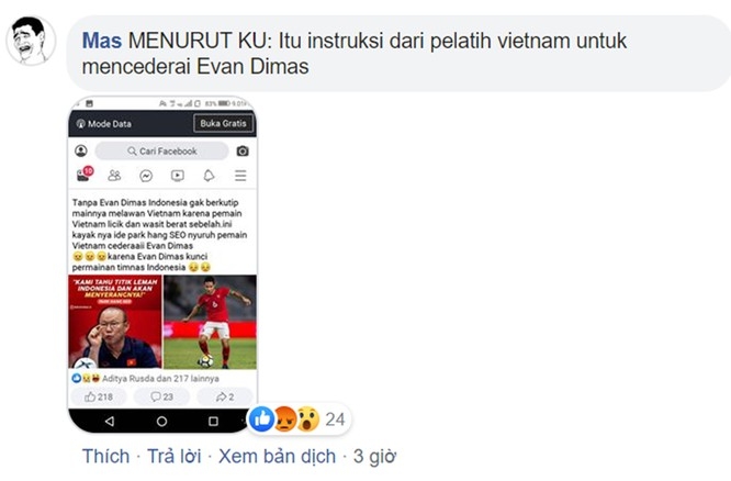 Cổ động viên Indonesia: ‘Việt Nam chơi bẩn"! co dong vien indonesia viet nam choi ban