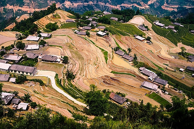 Lạc bước giữa mùa cấy trên cánh đồng ruộng bậc thang như tuyệt tác lac buoc giua mua cay tren canh dong ruong bac thang nhu tuyet tac