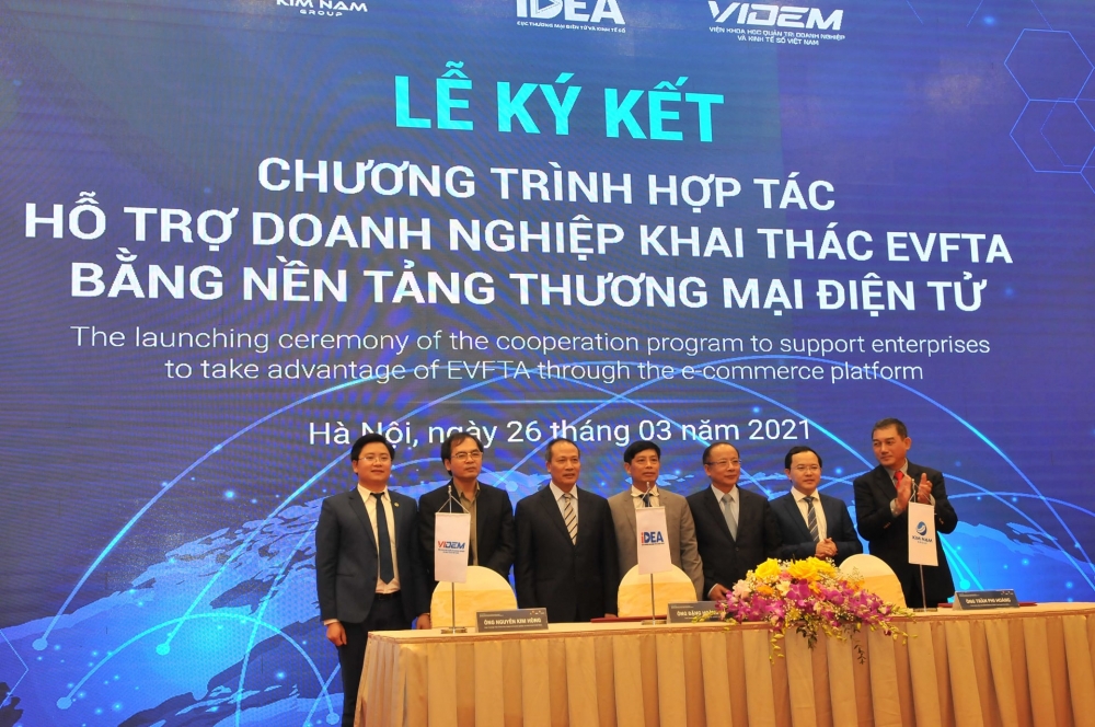 Hỗ trợ doanh nghiệp khai thác EVFTA bằng nền tảng thương mại điện tử Hỗ trợ doanh nghiệp khai thác EVFTA bằng nền tảng thương mại điện tử