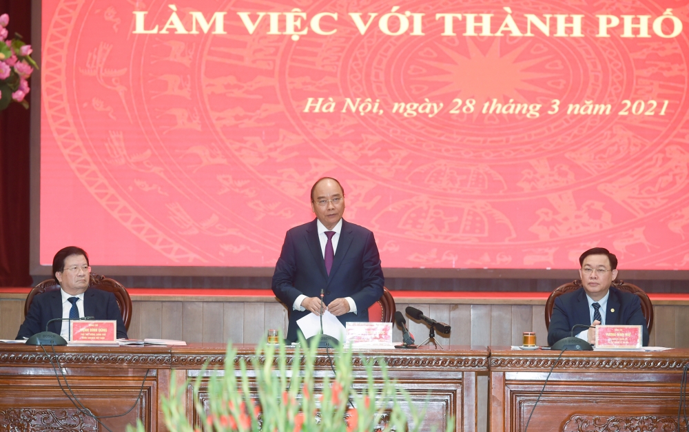 Thủ tướng Nguyễn Xuân Phúc: Môi trường sống Hà Nội cần hướng đến các tiêu chuẩn OECD