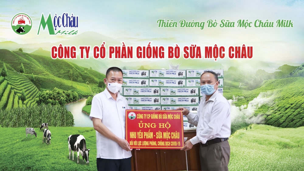 Mộc Châu Milk trao tặng hơn 50.000 sản phẩm sữa tươi tới người dân và lực lượng tuyến đầu phòng chống dịch Covid-19 Mộc Châu Milk trao tặng hơn 50 nghìn sản phẩm sữa tươi tới người dân và lực lượng tuyến đầu phòng chống dịch Covid-19