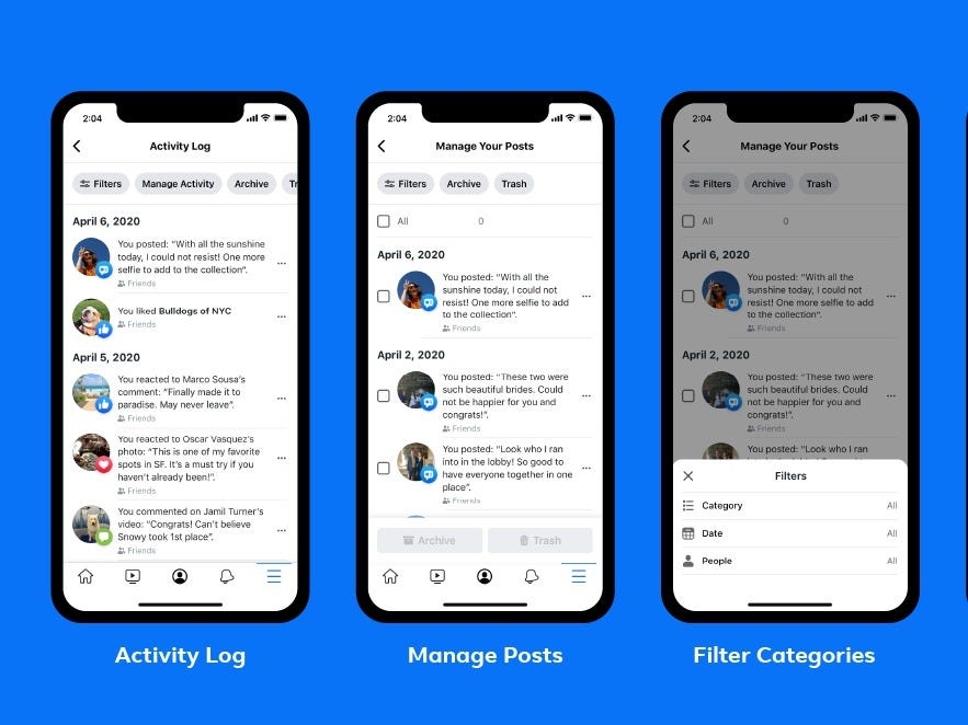 Facebook giúp người dùng xóa bài đăng không mong muốn trong quá khứ facebook giup nguoi dung xoa hang loat bai dang xau ho trong qua khu