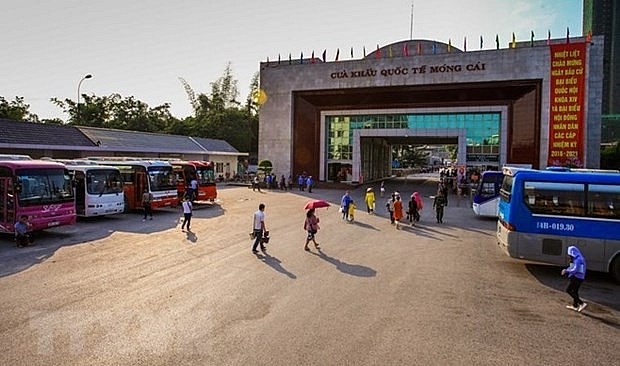 Vietnam's Mong Cai International Border Gate. Photo: VNA Vietnam's Mong Cai International Border Gate. Photo: VNA