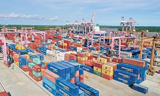 Cargo waiting to be shipped at the SP-ITC International Container Terminal in HCMC. Photo: ITC Cargo waiting to be shipped at the SP-ITC International Container Terminal in HCMC. Photo: ITC