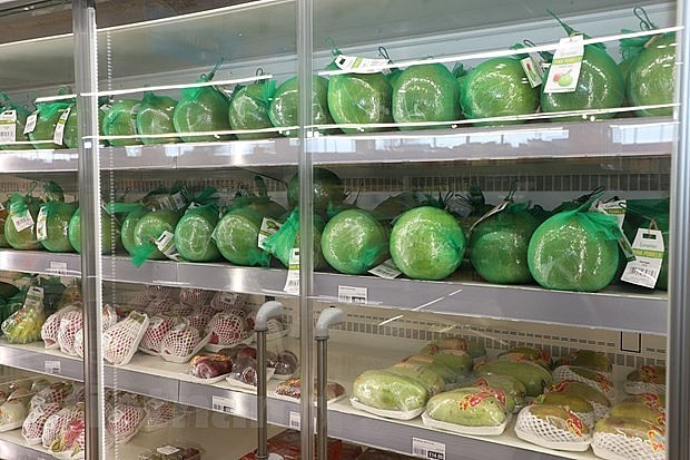 Longdan has about 10 supermarkets specialising in Asian products, of which Vietnamese products make up about 30 percent. Photo: VNA Longdan has about 10 supermarkets specialising in Asian products, of which Vietnamese products make up about 30 percent. Photo: VNA