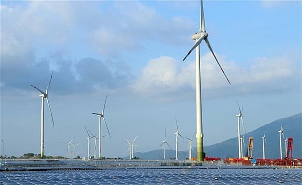 The solar and wind farm complex in Thuan Bac district. Photo: VNA The solar and wind farm complex in Thuan Bac district. Photo: VNA