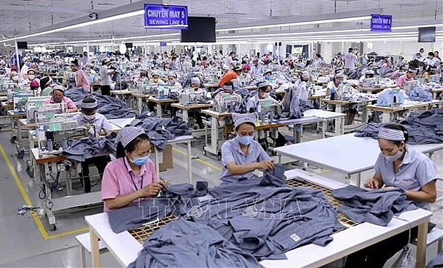A garment production line. Photo: VNA A garment production line. Photo: VNA