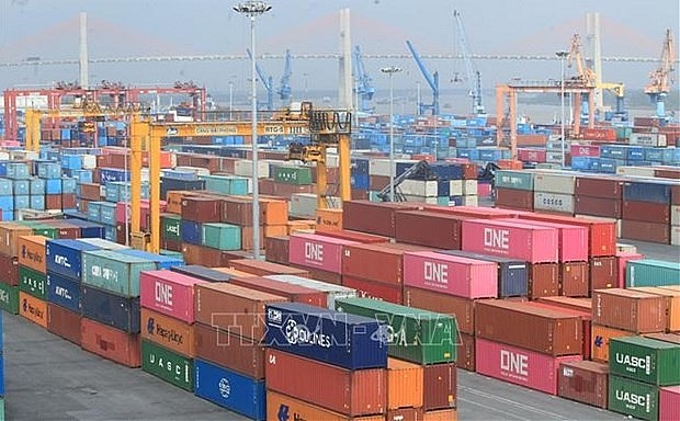 At Hai Phong port. Photo: VNA