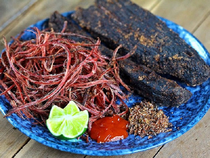 Dried buffalo meat. Photo: dienbien.gov.vn Dried buffalo meat. Photo: dienbien.gov.vn