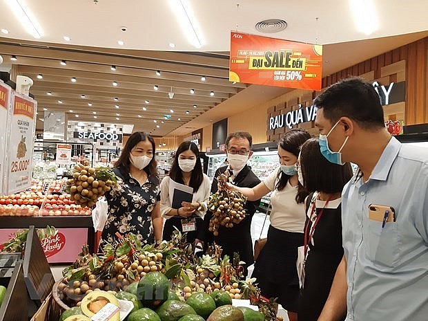 Vietnamese goods are making up a big proportion at supermarkets. Photo: VNA Vietnamese goods are making up a big proportion at supermarkets. Photo: VNA