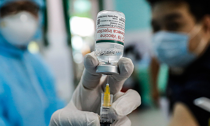 A vaccinate point in HCMC. Photo: VnExpress A vaccinate point in HCMC. Photo: VnExpress