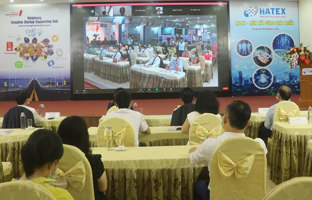 An overview of the programme connecting Vietnamese and Japanese businesses. Photo: VNA An overview of the programme connecting Vietnamese and Japanese businesses. Photo: VNA