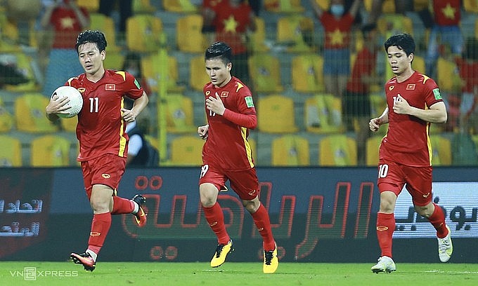 Vietnam in the second World Cup qualification round in June 2021. Photo: VnExpress Vietnam in the second World Cup qualification round in June 2021. Photo: VnExpress
