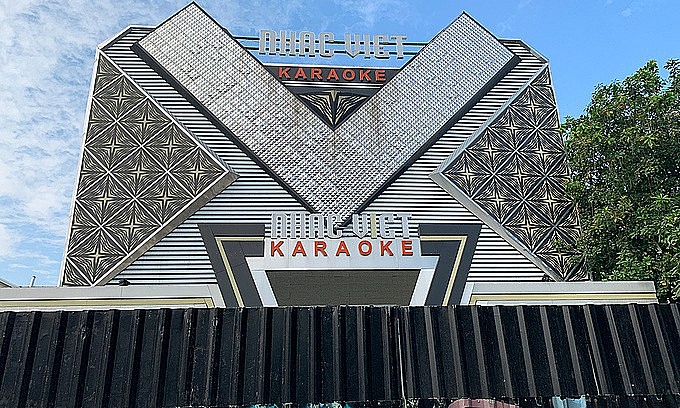 A karaoke parlor in HCMC has been closed down since February to prevent Covid-19. Photo: VnExpress A karaoke parlor in HCMC has been closed down since February to prevent Covid-19. Photo: VnExpress