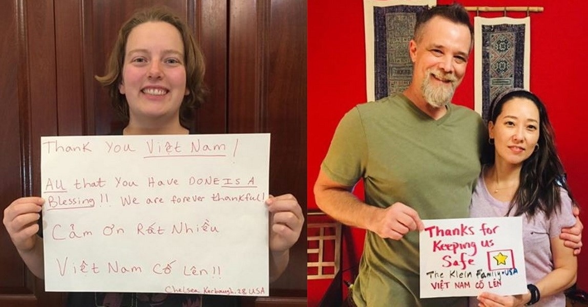 Foreigners send thanks to Vietnam COVID-19 front line via touching photos foreigners send thanks to vietnam covid 19 front line via touching photos