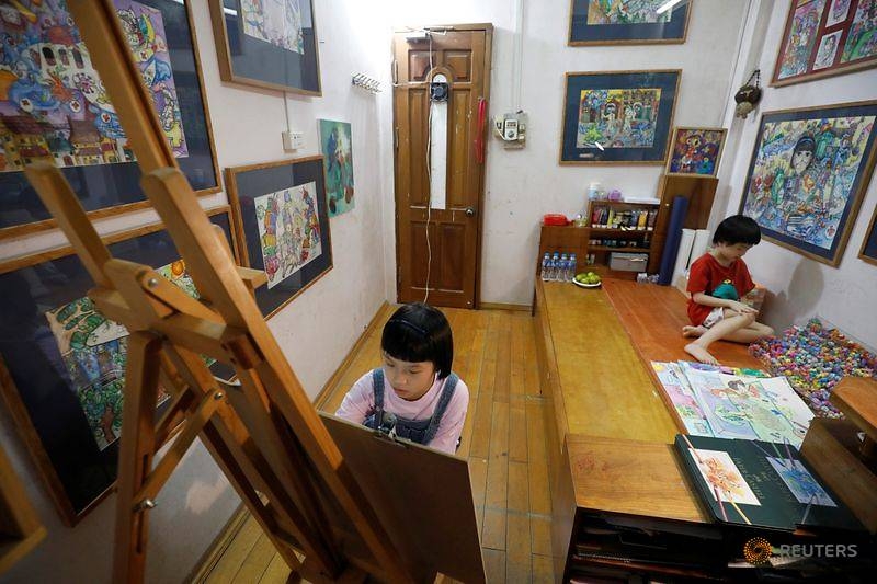 Vietnamese 10-year-old painter creates art from coronavirus chaos vietnamese 10 year old painter creates art from coronavirus chaos