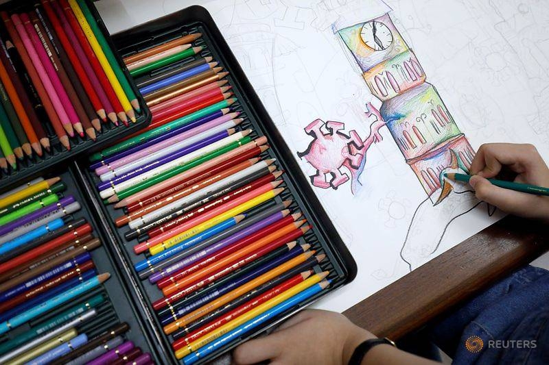 Vietnamese 10-year-old painter creates art from coronavirus chaos vietnamese 10 year old painter creates art from coronavirus chaos
