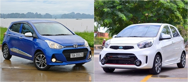 mua xe choi tet 2020 hyuandai grand i10 hay kia morning
