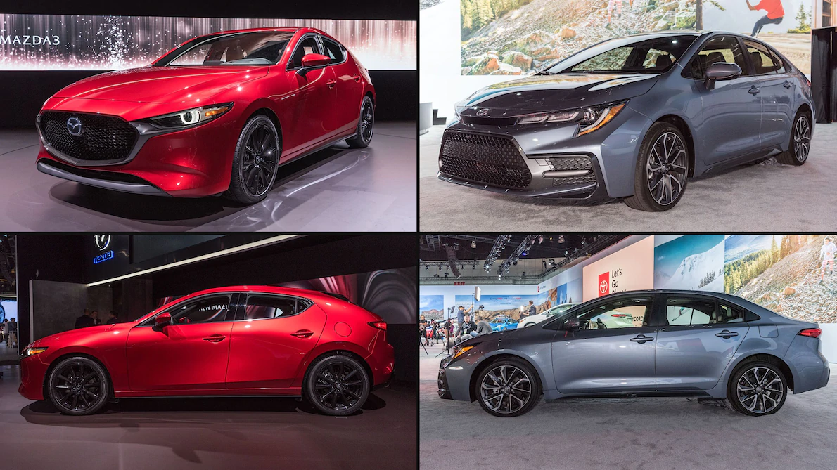 Xe hạng C: Mua Toyota Corolla Altis hay Mazda3 chơi Tết? xe phan khuc hang c mua toyota corolla altis hay mazda 3 2020 choi tet