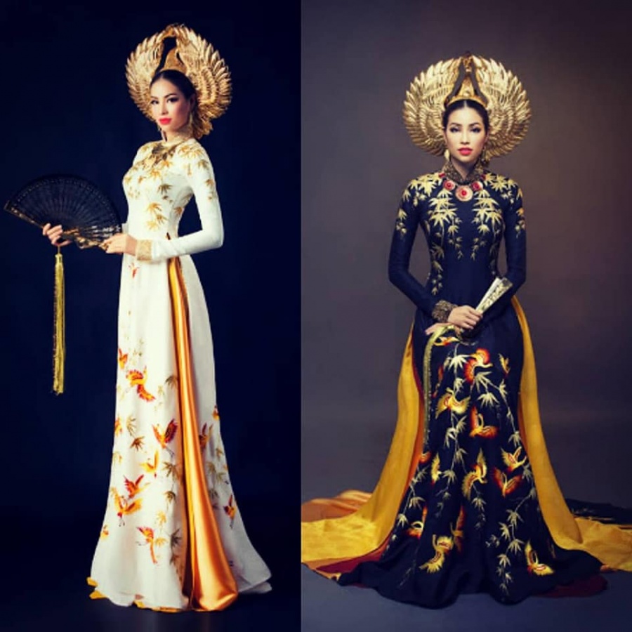 Loạt trang phục dân tộc của người đẹp Việt trong các cuộc thi nhan sắc thế giới nhin lai loat trang phuc dan toc cua nguoi dep viet trong cac cuoc thi nhan sac the gioi