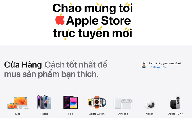 Cửa hàng trực tuyến Apple ở Việt Nam vừa ra mắt sáng nay có gì hot? Cửa hàng trực tuyến Apple ở Việt Nam vừa ra mắt sáng nay có gì hot? ảnh 1