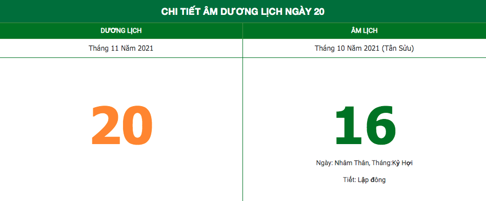 Lịch âm ngày 20/11/2021: Những việc không nên làm trong ngày 16 Âm Lịch âm ngày 20/11/2021: Những việc không nên làm trong ngày 16 Âm