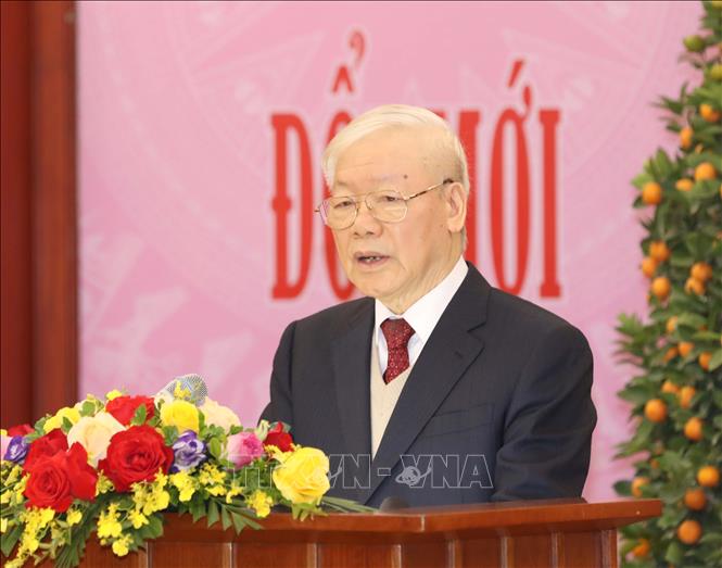 Tăng cường quan hệ hợp tác giữa Đảng Cộng sản Việt Nam và Đảng Nhân dân Campuchia Chú thích ảnh