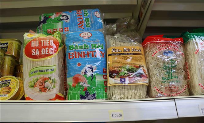 Hàng nông sản Việt Nam ngày càng được ưa chuộng tại thị trường Bỉ Chú thích ảnh