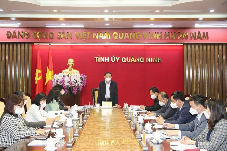 Đồng chí Nguyễn Xuân Ký, Ủy viên Trung ương Đảng, Bí thư Tỉnh ủy, Chủ tịch HĐND tỉnh, chủ trì buổi làm việc. Ảnh: Đỗ Phương/ Báo Quảng Ninh Đồng chí Nguyễn Xuân Ký, Ủy viên Trung ương Đảng, Bí thư Tỉnh ủy, Chủ tịch HĐND tỉnh, chủ trì buổi làm việc. Ảnh: Đỗ Phương/ Báo Quảng Ninh