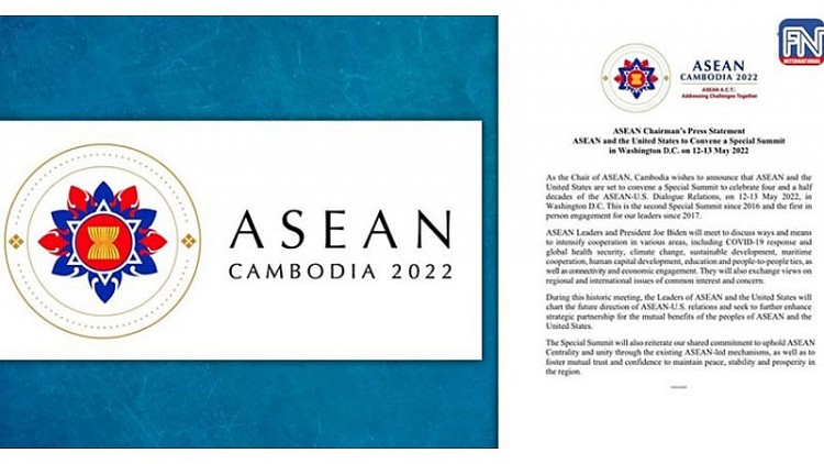 Thông cáo báo chí về Hội nghị Cấp cao đặc biệt ASEAN-Mỹ. Ảnh: Fresh News Thông cáo báo chí về Hội nghị Cấp cao đặc biệt ASEAN-Mỹ. Ảnh: Fresh News