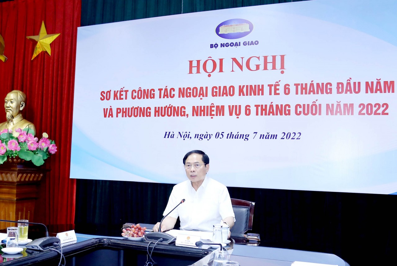 Bộ Ngoại giao tổ chức Hội nghị sơ kết công tác ngoại giao kinh tế 6 tháng đầu năm Hội nghị sơ kết công tác ngoại giao kinh tế 6 tháng đầu năm 2022