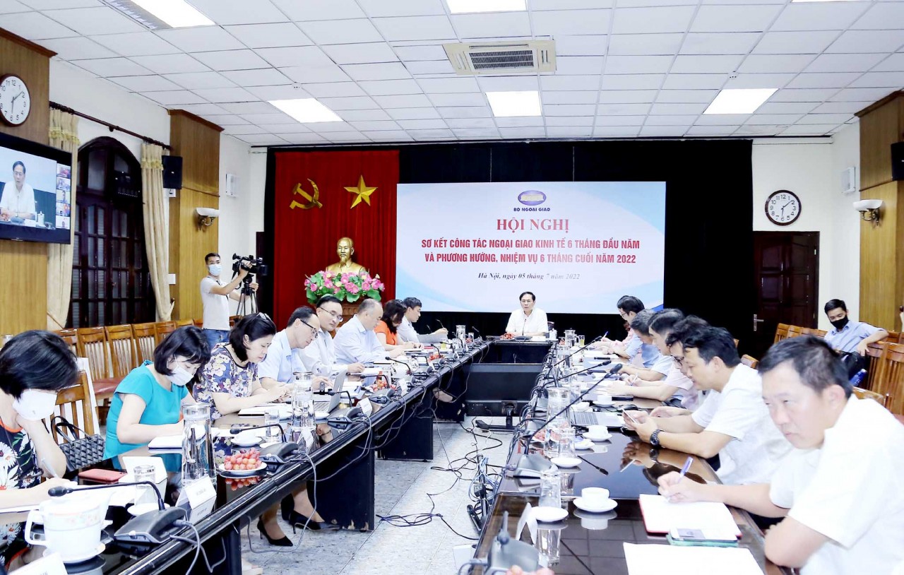 Bộ Ngoại giao tổ chức Hội nghị sơ kết công tác ngoại giao kinh tế 6 tháng đầu năm Hội nghị sơ kết công tác ngoại giao kinh tế 6 tháng đầu năm 2022