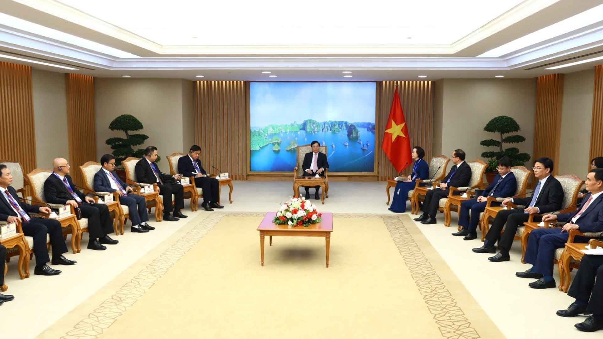 Quang cảnh buổi tiếp. (Nguồn: TTXVN)
