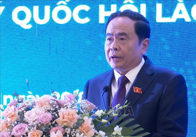 Trao đổi kinh nghiệm công tác giữa Văn phòng Quốc hội Việt Nam và Ban Thư ký Quốc hội Lào Chú thích ảnh