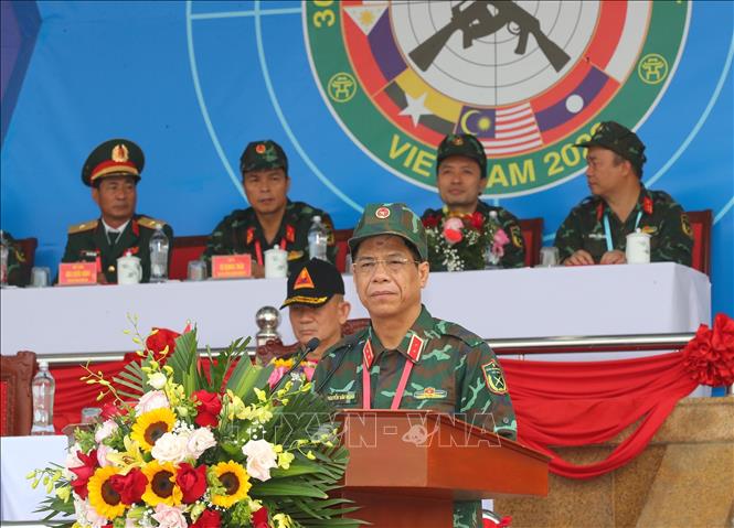 Khai mạc Giải bắn súng quân dụng Lục quân các nước ASEAN lần thứ 30 Chú thích ảnh