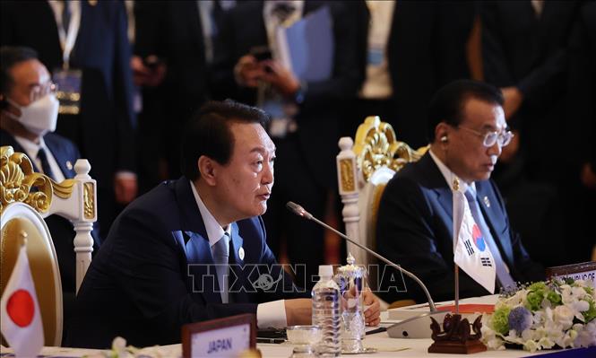 Thủ tướng Phạm Minh Chính dự Hội nghị Cấp cao ASEAN+3 lần thứ 25 Chú thích ảnh