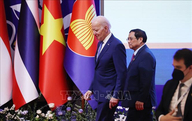 Thủ tướng Chính phủ Phạm Minh Chính dự Hội nghị Cấp cao ASEAN - Hoa Kỳ lần thứ 10 Chú thích ảnh