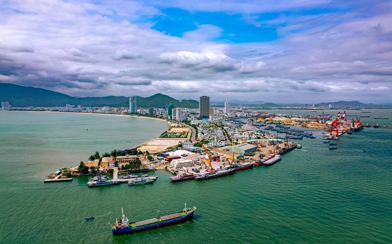 សមុទ្រកោះ Quy Nhon មើលពីខាងលើ