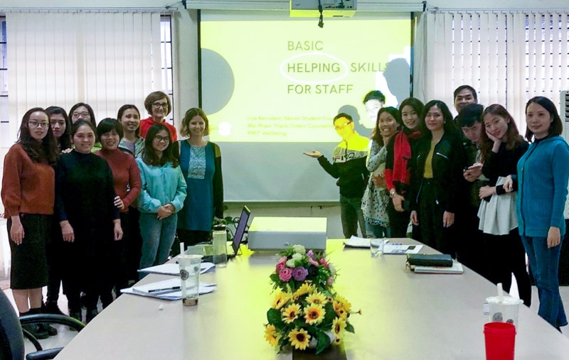 RMIT University’s wellbeing department delivered mental health training to staff from not-for-profit organisation, REACH. 1927 news 2 rmit delivers mental health training to ngo