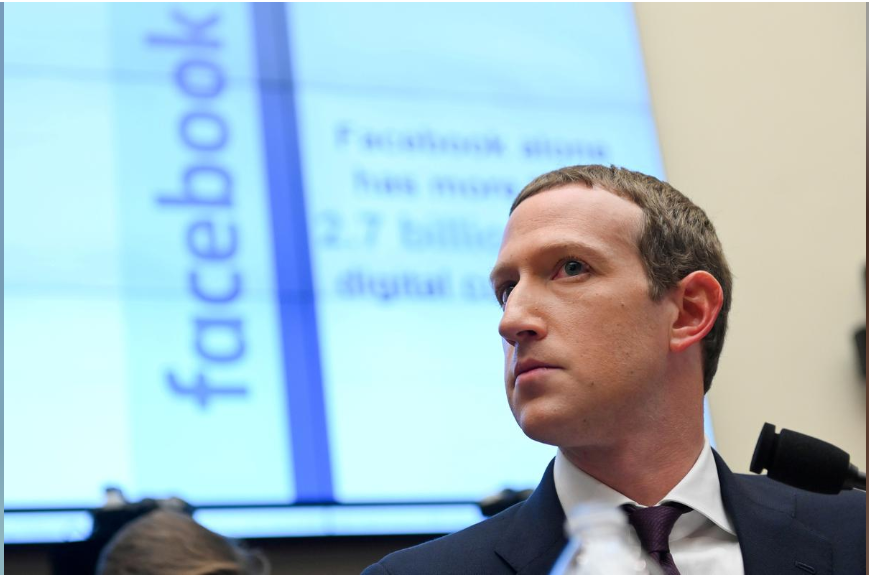 Facebook Chairman and CEO Mark Zuckerberg testifies at a House Financial Services Committee hearing in Washington, U.S., October 23, 2019. Photo: REUTERS/Erin Scott 3911 capture