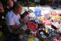 village preserves the trade of making traditional toys for mid autumn festival