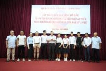 three families of vietnamese cambodians receive new houses after blaze last year